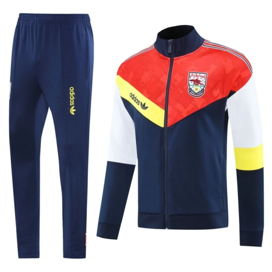25/26 Arsenal Red/Navy Full Zipper Jacket +Long Pants