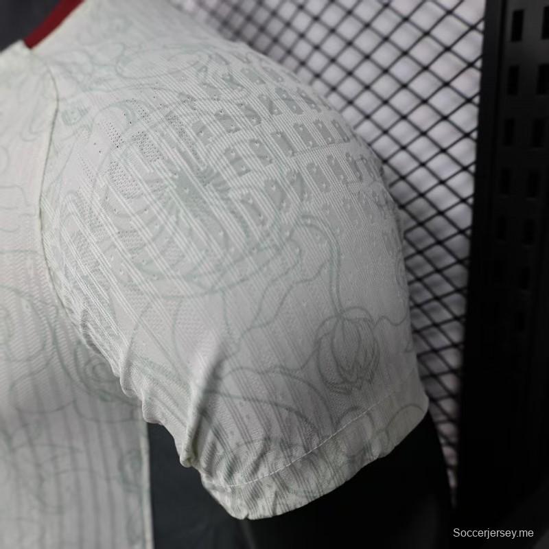 إصدار اللاعب 2025 قميص أبيض أبيض خارجي صيني 2025