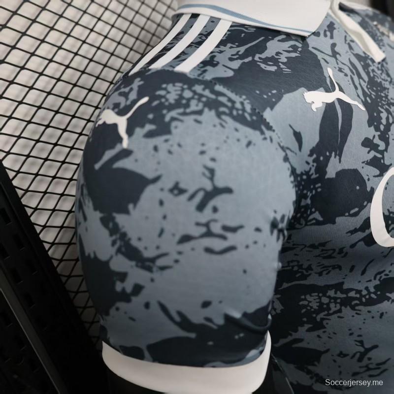 إصدار اللاعب 25/26 قميص الأهلي الرمادي بنقشة التمويه 25/26