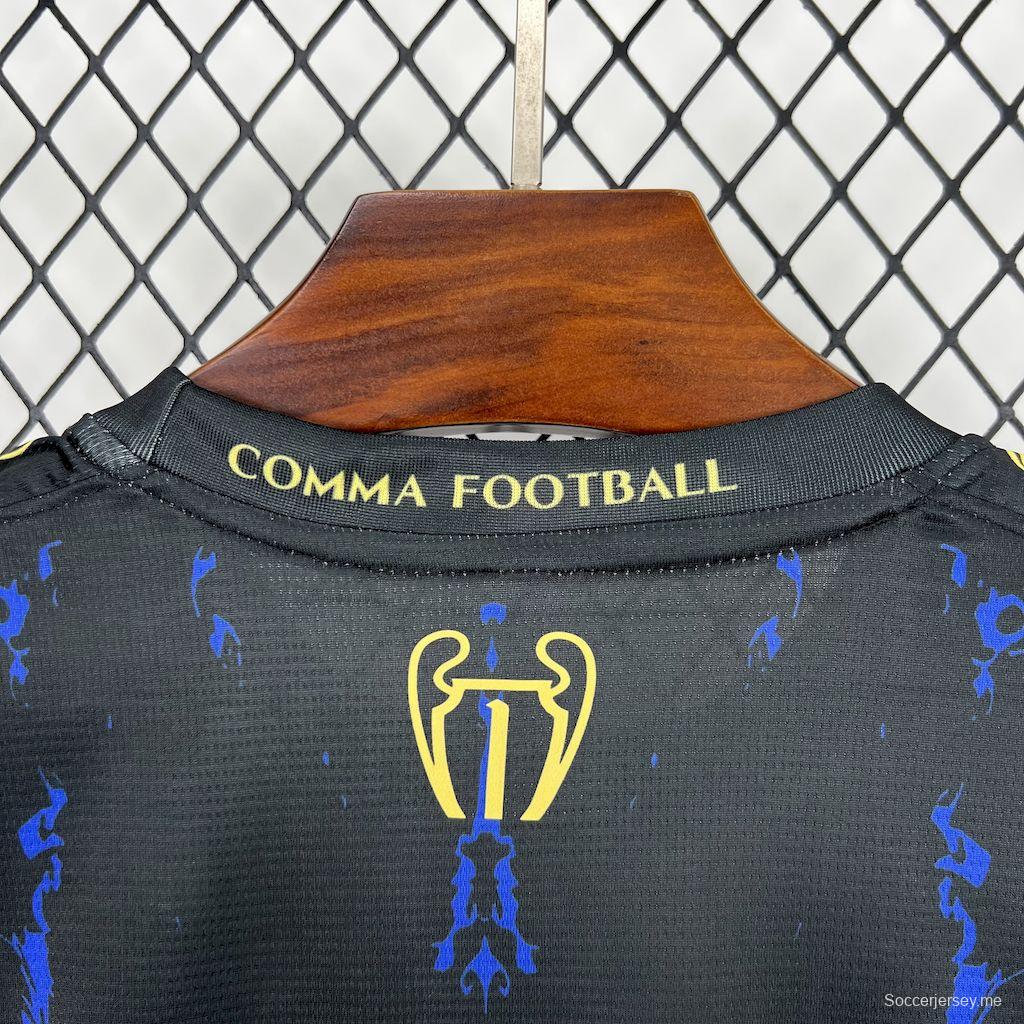 2025/26 باريس سان جيرمان (CAMPEONES DE EUROPA) قميص أحمر وأزرق