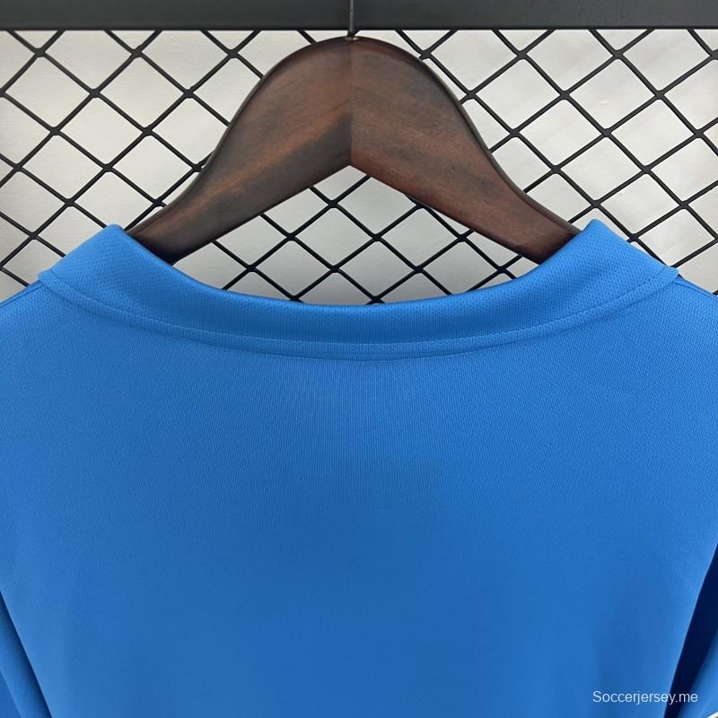 87/88 قميص بأكمام طويلة ريترو طويل الأكمام من نابولي