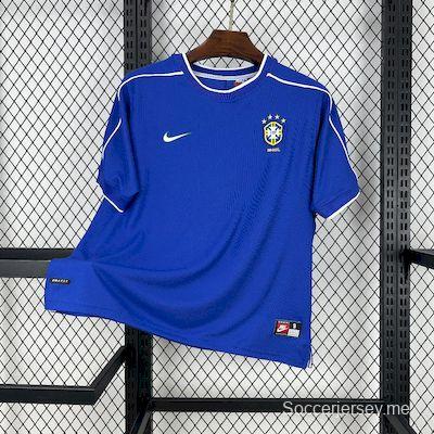 قميص البرازيل الرجعية 1998 ريترو 1998 خارج الديار