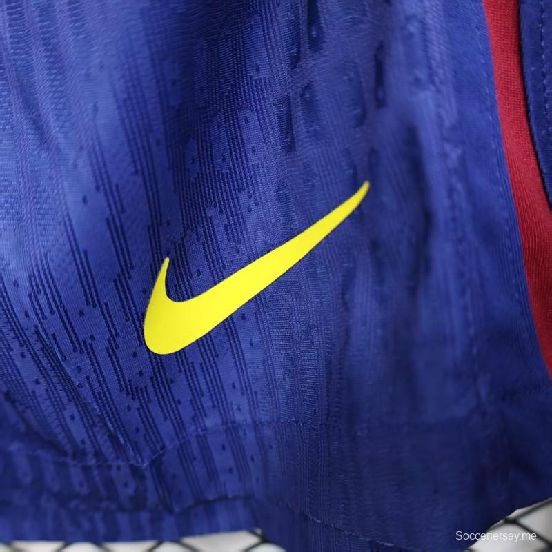 نسخة اللاعب 25/26 شورت برشلونة الأساسي 25/26