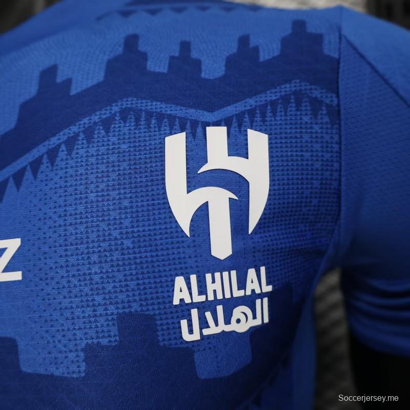إصدار اللاعب 25/26 قميص الهلال الأساسي 25/26