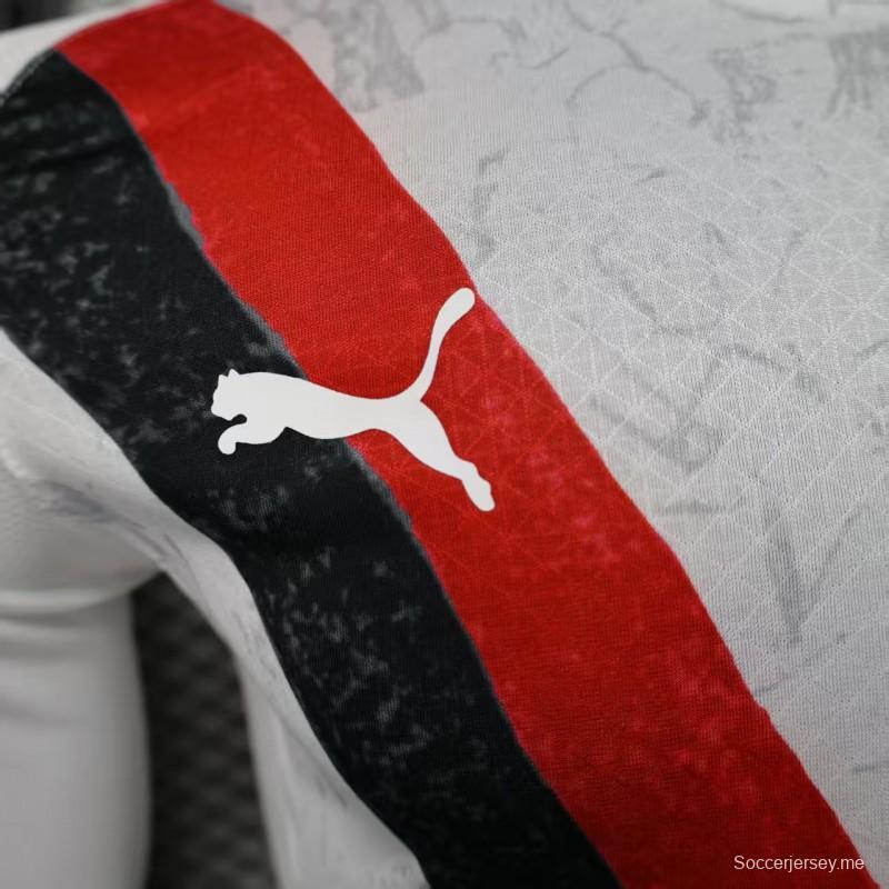 إصدار اللاعب 25/26 قميص بأكمام طويلة الأكمام لمانشستر سيتي خارج أرضه