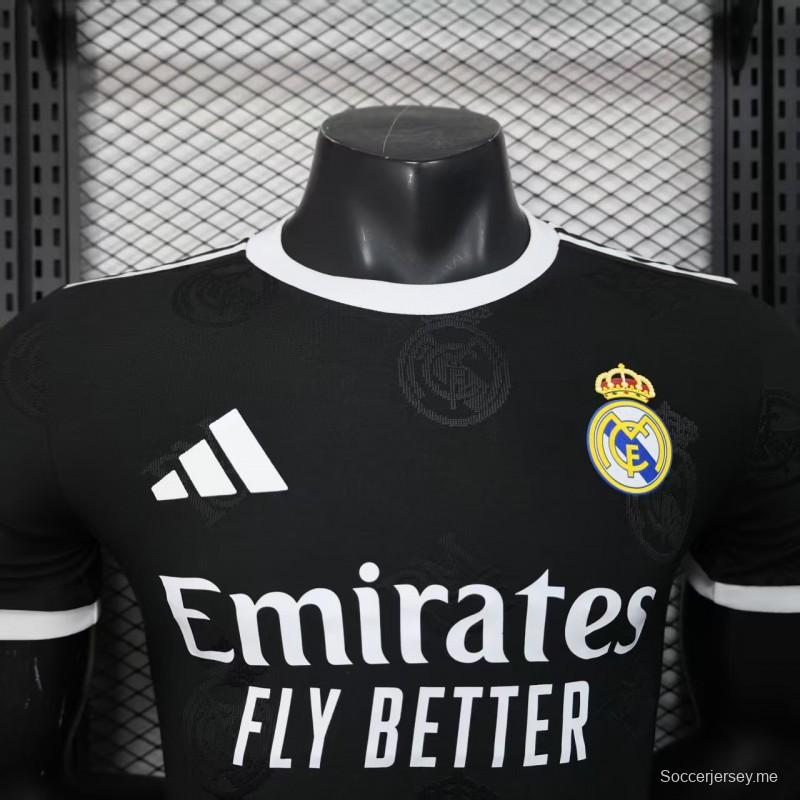 إصدار اللاعب 25/26 قميص ريال مدريد الأسود الخاص 25/26 ريال مدريد الأسود الخاص