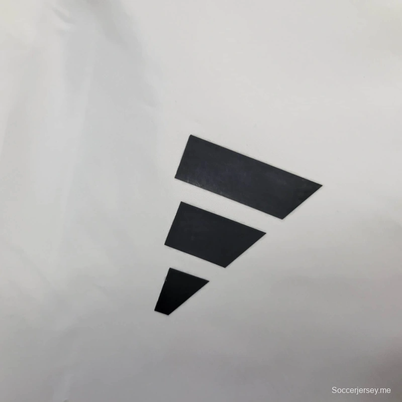 25/26 جاكيت ريال مدريد سترة واقية من الرياح أبيض اللون