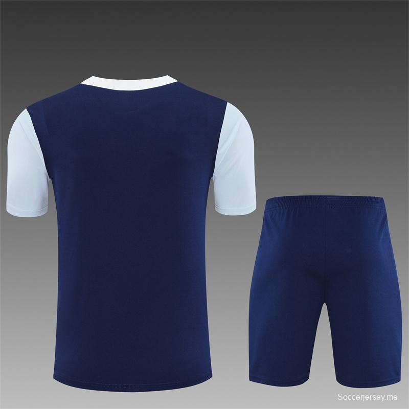 25/26 Tottenham Hotspur Royal Blue with XS Short Sleeve+Soccer Shorts