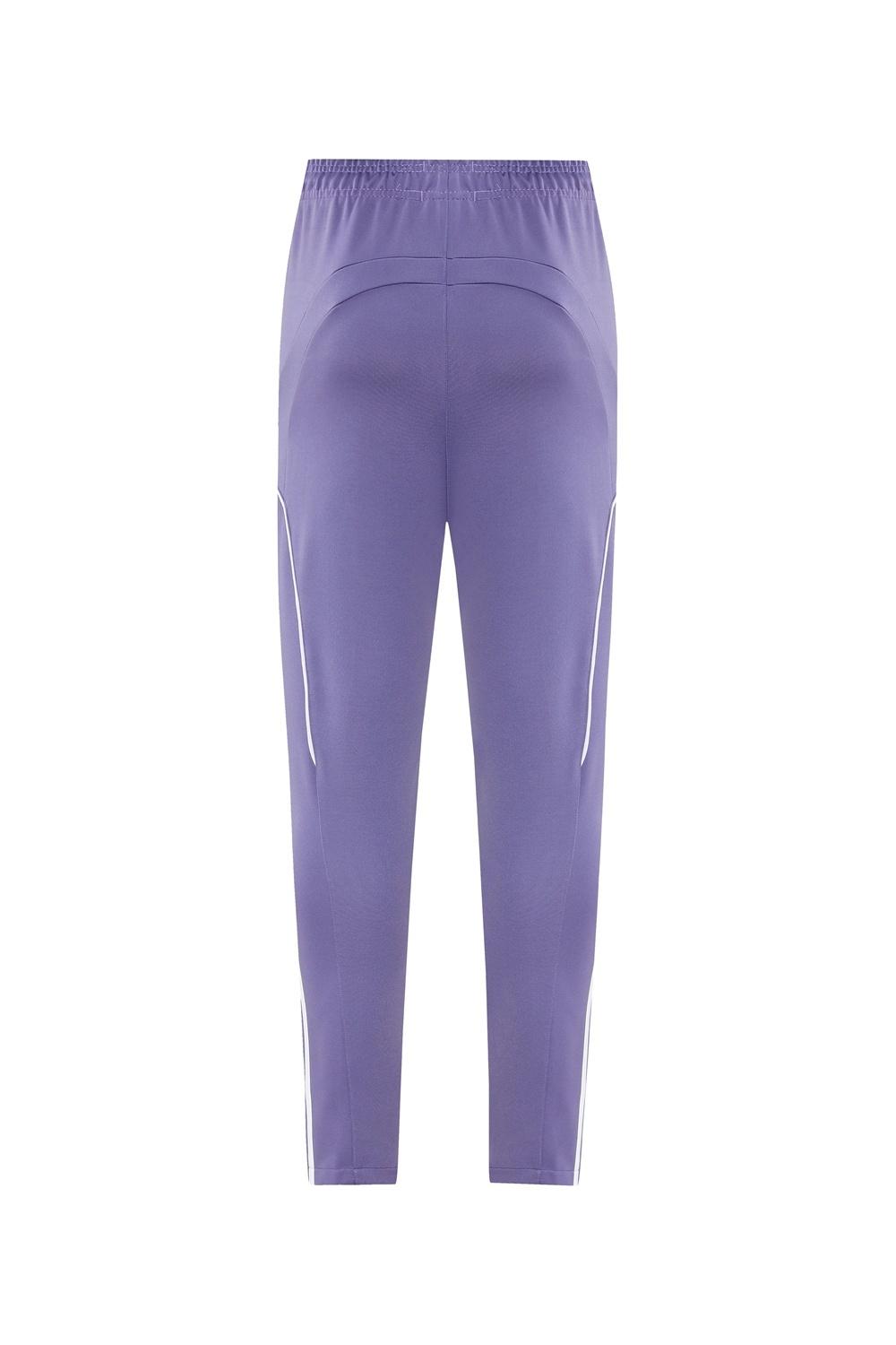 2025 أديداس 2025 جاكيت أديداس بنفسجي كامل بسحاب + بنطلون طويل