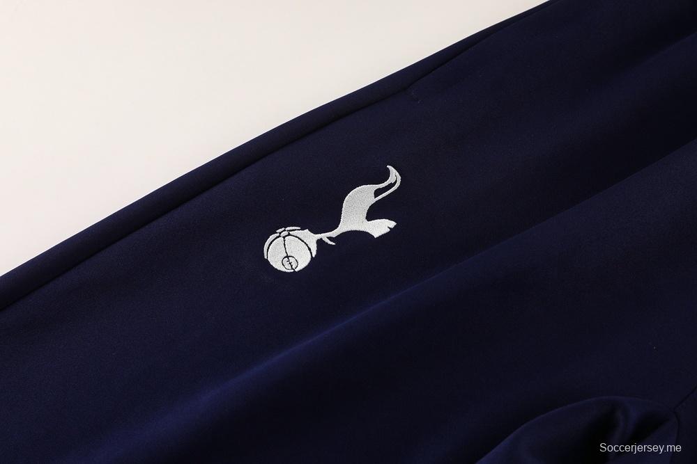 2025 NIKE جاكيت أسود/أبيض بسحاب كامل + بنطلون طويل