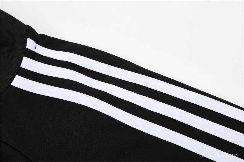 Retro 08/09 Real Madrid Black Half Zipper Jacket