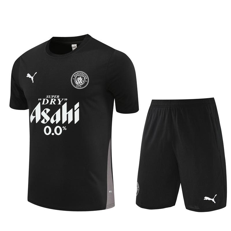 25/26 Manchester City Black with XS Short Sleeve+Soccer Shorts