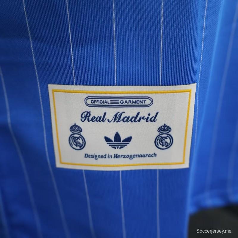 إصدار اللاعب 25/26 قميص أزرق كاجوال ريال مدريد 25/26