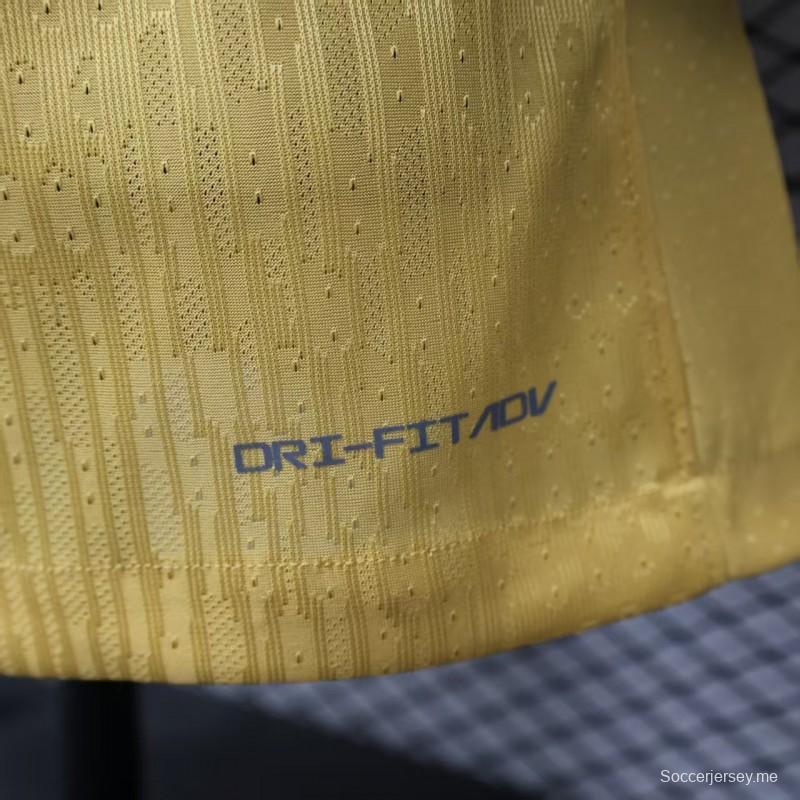 نسخة اللاعب 25/26 قميص الاتحاد الأصفر الثالث 25/26