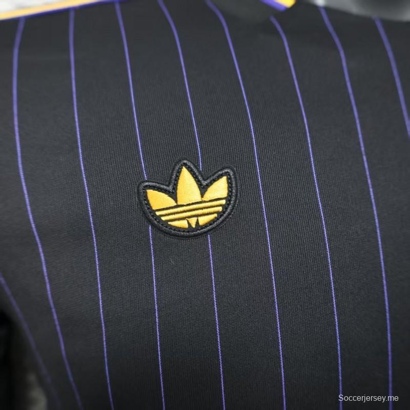 إصدار اللاعب 25/26 قميص مانشستر يونايتد كاجوال أسود اللون أسود اللون أسود كاجوال