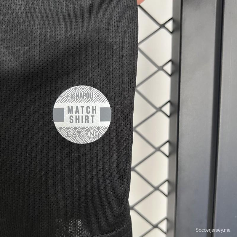 25/26 قميص نابولي الثالث أسود اللون أسود 25/26