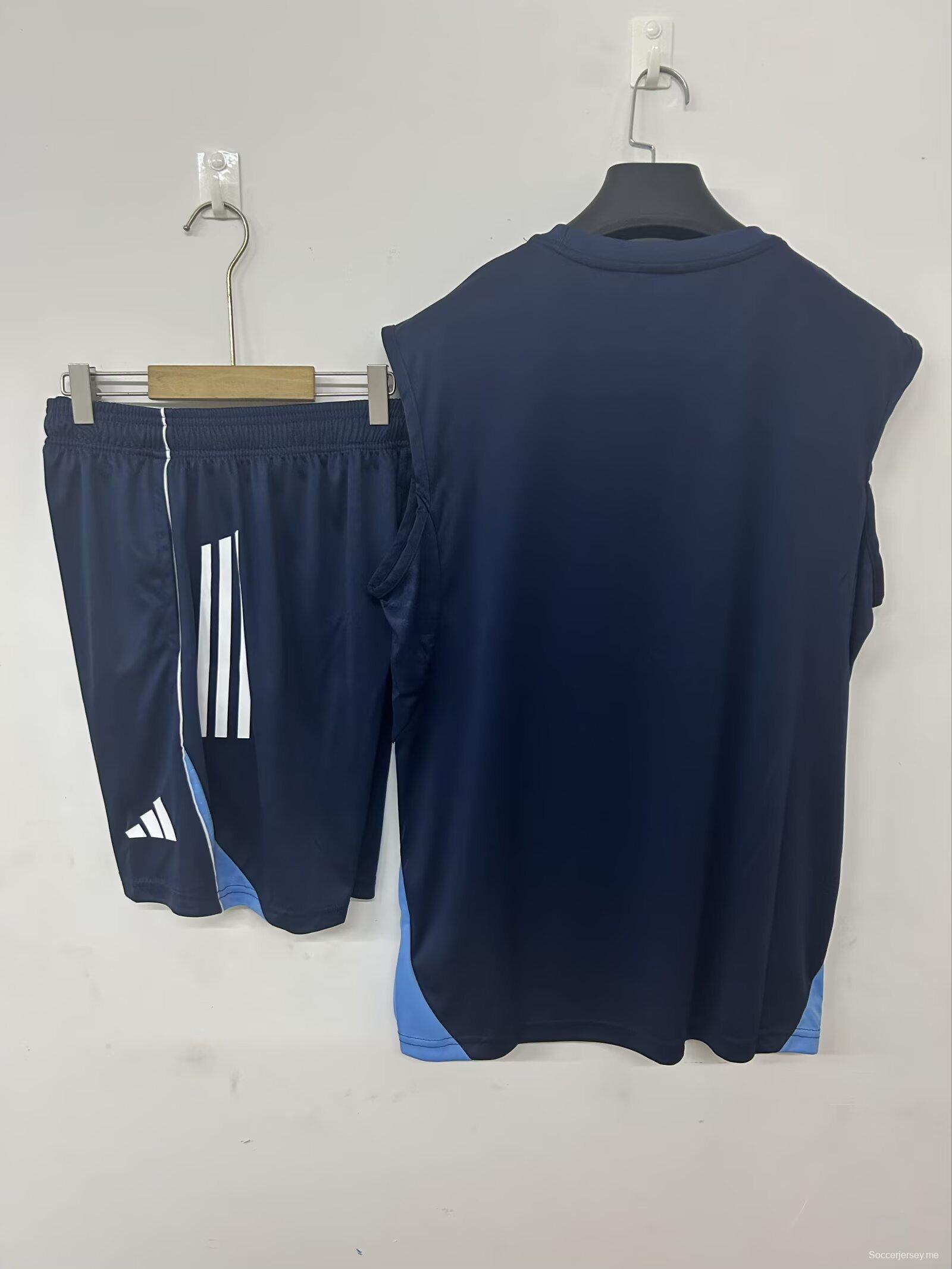 25/26 النصر سترة النصر سترة قميص أزرق ملكي+ شورت أزرق ملكي