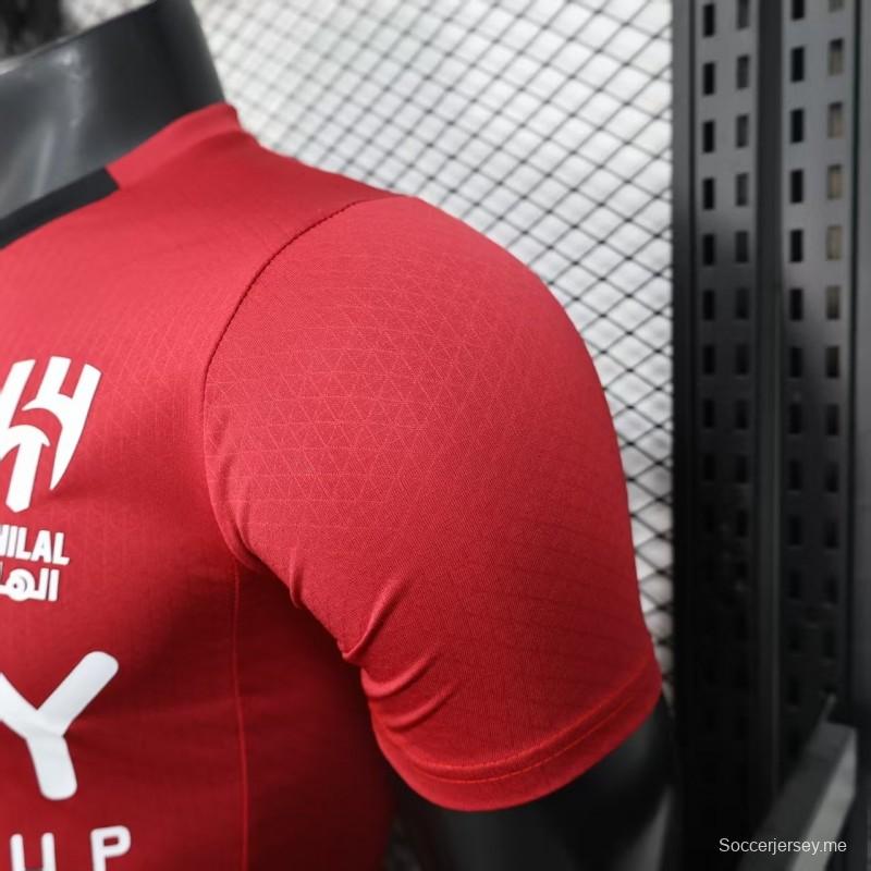 نسخة اللاعب 25/26 قميص الهلال الأحمر الهلال 25/26