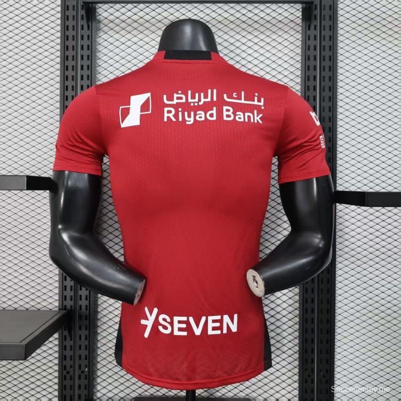 نسخة اللاعب 25/26 قميص الهلال الأحمر الهلال 25/26