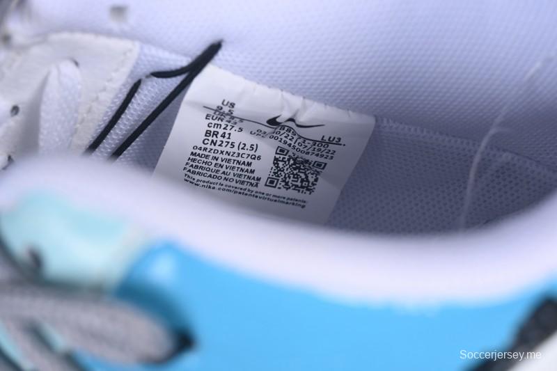 حذاء رياضي نايك اير فورس 1'07 منخفض مرسوم باليد باللون الأزرق الكهربائي الكاجوال - FB8917-300