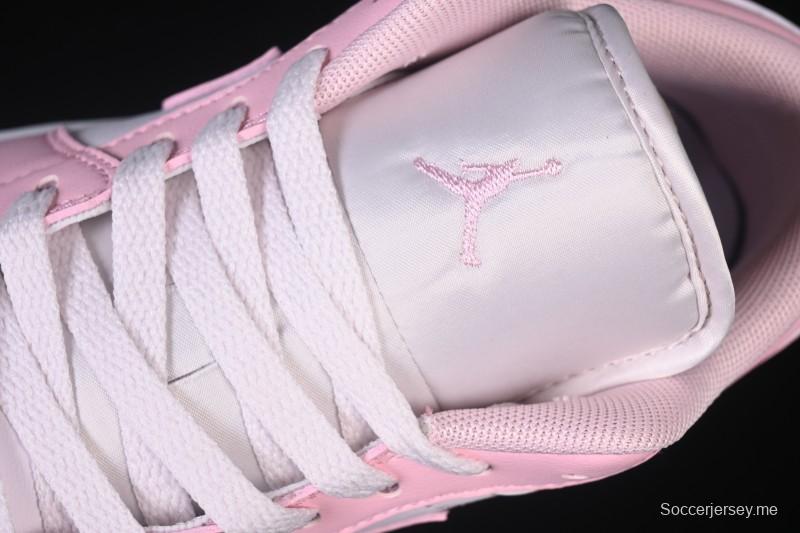 حذاء نايك اير جوردان 1 اير جوردان 1 لاو AJ1 وردي لؤلؤي منخفض الكاجوال - 553560-614