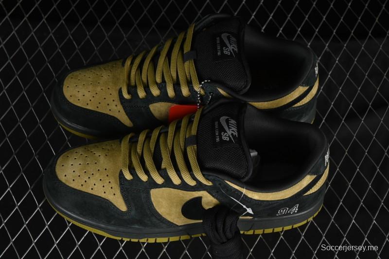 حذاء تزلج نايك سوبريم x دانك SB دانك دنك لو بني أصفر منخفض الكاجوال - HQ8487-300