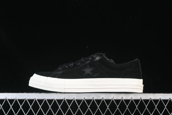 Converse One Star Suede Black Low Top Casual Skate Shoes - 149908C