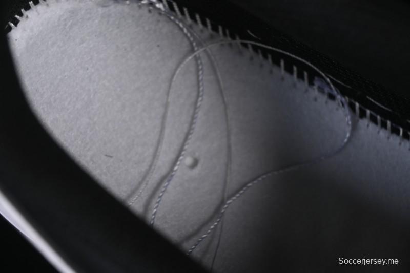 حذاء نايك اير فورس 1'07 منخفض أسود أبيض متشقق من الجلد الأسود الكاجوال - ZH0316-118