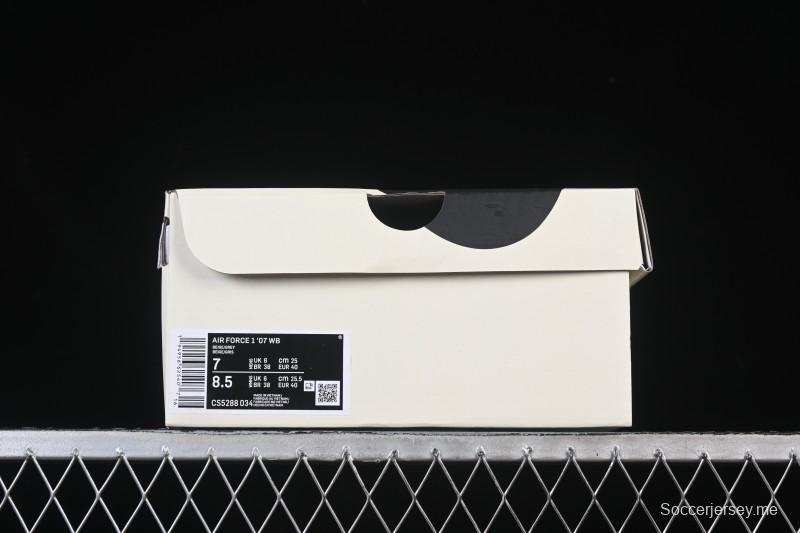 Nike Air Force 1 '07 Low Stussy Collaboration Beige Low-Top Casual Sneakers - CS5288-034