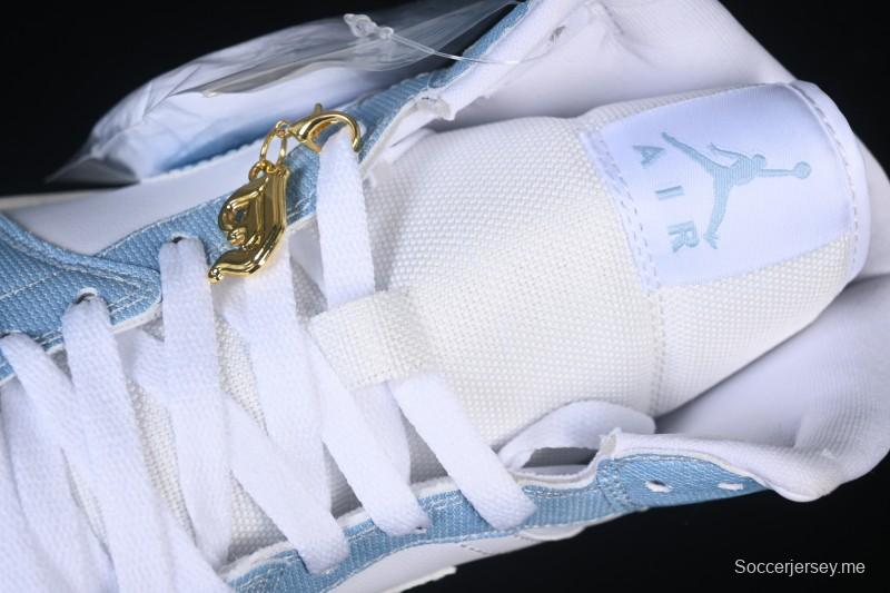 حذاء نايك اير جوردان 1 ريترو ميد ريترو من نايك اير جوردان 1 ريترو أزرق دنيم كاجوال - HQ2005-100