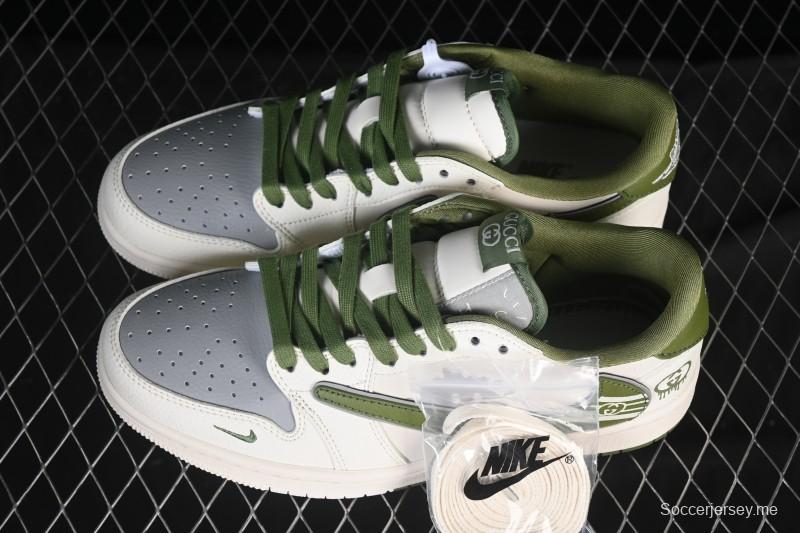 نايك ترافيس سكوت × فراجمينت ديزاين × اير جوردان 1 لو OG SP AJ1 حذاء رياضي كاجوال ثقافي منخفض علوي - XD0798-307