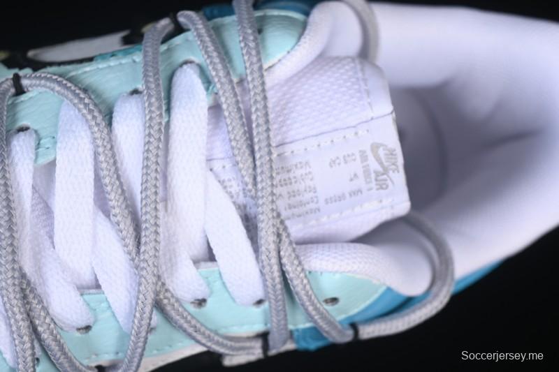 حذاء رياضي نايك اير فورس 1'07 منخفض مرسوم باليد باللون الأزرق الكهربائي الكاجوال - FB8917-300