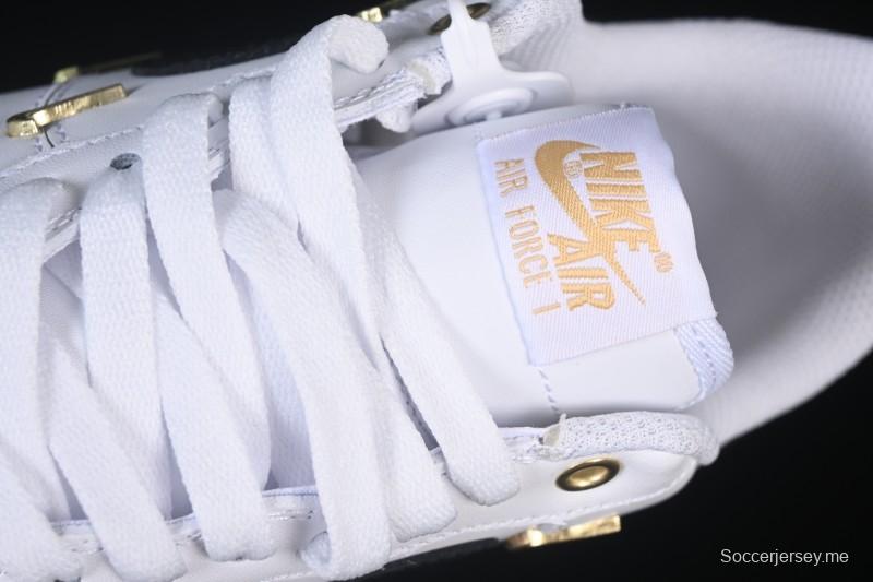 حذاء نايك اير فورس 1'07 منخفض بأربعة خطافات أسود أبيض كاجوال أبيض - ZH0316-113