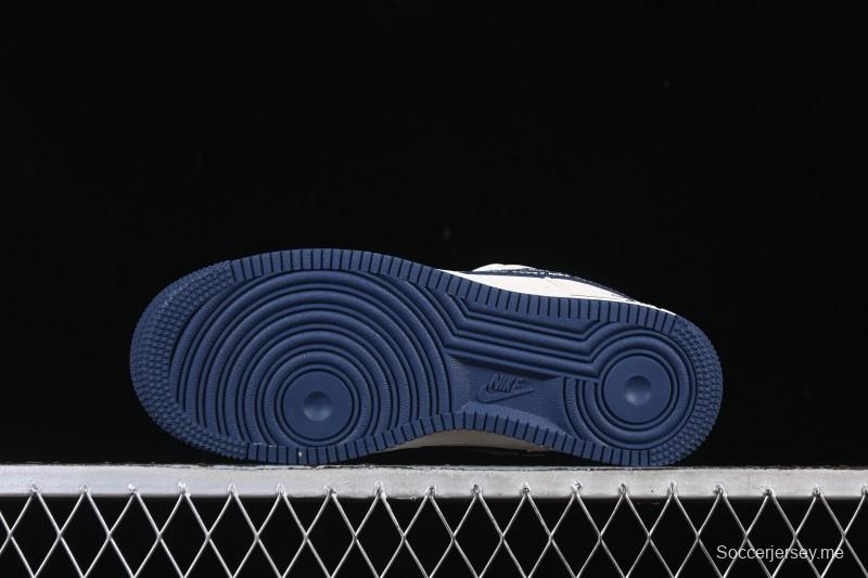 حذاء تزلج نايك اير فورس 1'07 منخفض بالتعاون مع نايك اير فورس 1'07 بيج مموه أحمر أزرق كاجوال هوك - XD2588-609