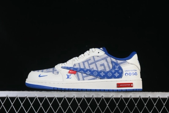 حذاء نايك ترافيس سكوت x Fragment Design x Air Jordan 1 Low OG SP AJ1 AJ1 سنيكرز كاجوال منخفض علوي - SC0601-055