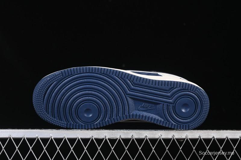 حذاء تزلج كاجوال نايك اير فورس 1'07 منخفض سوبريم سوبريم ذو العلامة التجارية المشتركة بيج أزرق بيج كاجوال - XY2025-001