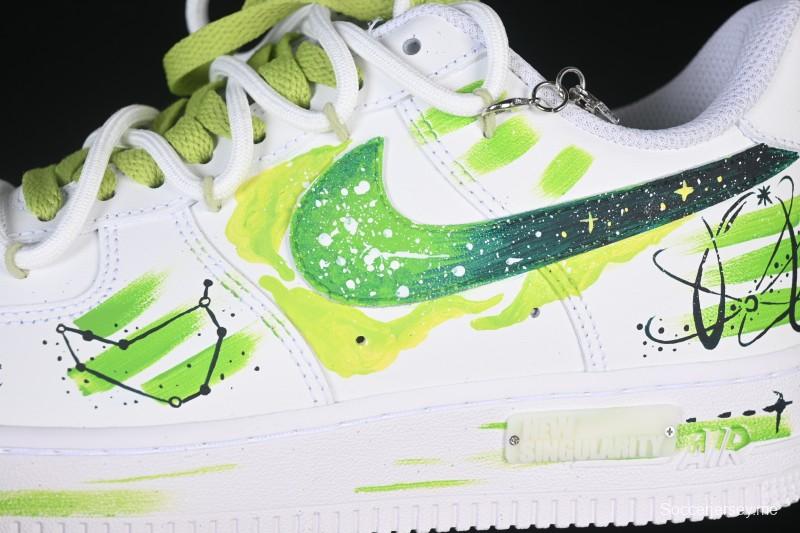 حذاء نايك اير فورس 1 '07 منخفض من نايك اير فورس 1 '07 كابريكورن منخفض مطلي يدويًا من سلسلة زودياك زودياك - 1222119