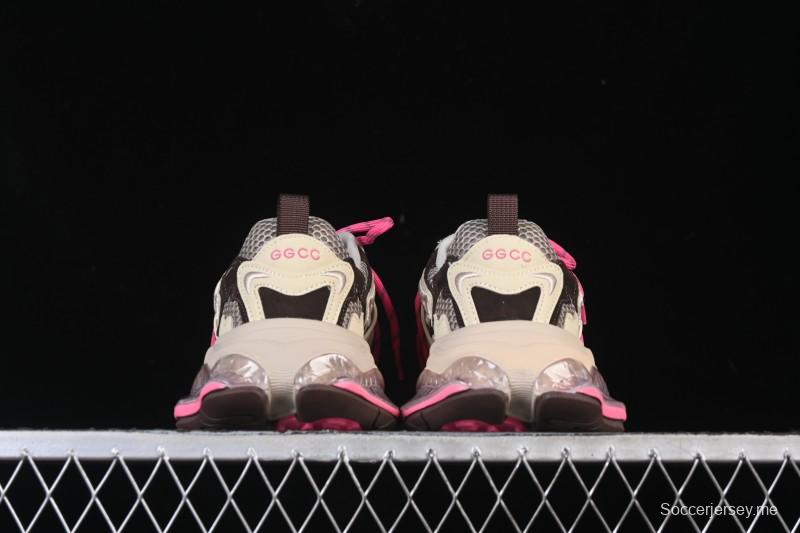 حذاء أديداس GG-CC GG-CC ستار نفس النمط بأربطة بأربطة مجوفة بنعل كريستالي مكتنزة - G25X3232B