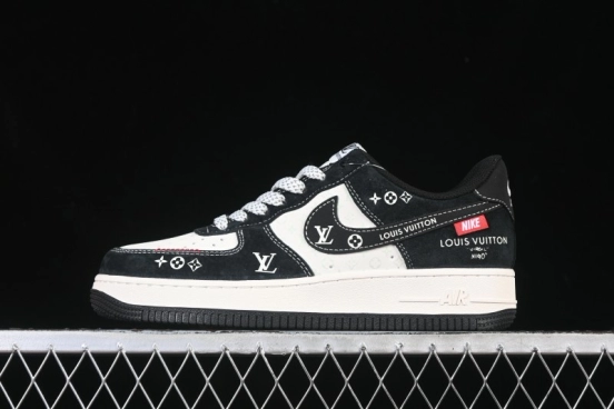 حذاء نايك اير فورس 1 '07 المنخفض من نايك اير فورس 1 '07 LV Collaboration Woven Label سنيكرز كاجوال - CX5050-Y26