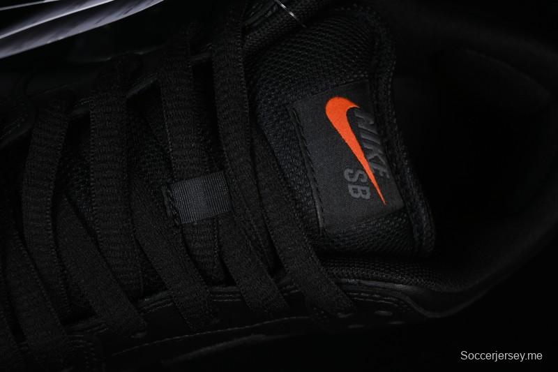 Nike SB Dunk Low Pro ISO Triple Black Skate Shoes - FJ1674-001