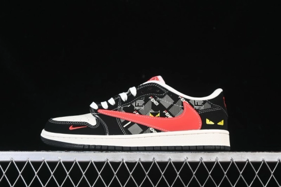 حذاء نايك ترافيس سكوت x Fragment Design x Air Jordan 1 Low OG SP AJ1 AJ1 سنيكرز كاجوال منخفض علوي - XS2025-078