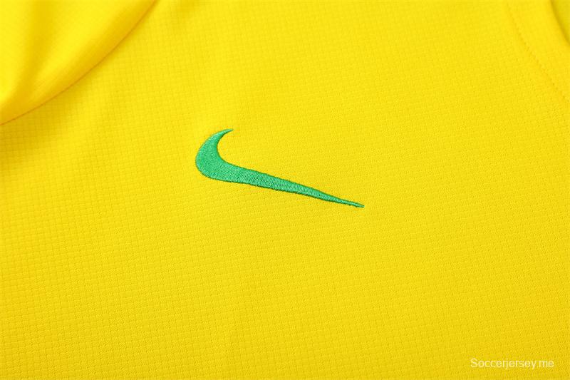25/26 Brazil Yellow with XS Short Sleeve+Soccer Shorts
