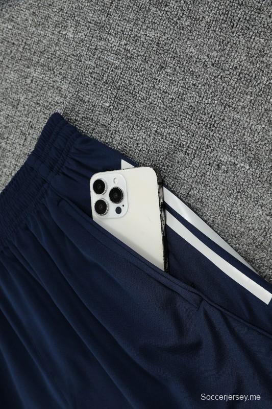 25/26 ريال مدريد قميص رياضي كحلي اللون أزرق داكن + شورت