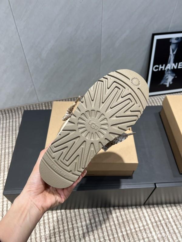 UGG Platform Loafers Series Round Toe Chunky Sole Casual Shoes - MJ00270