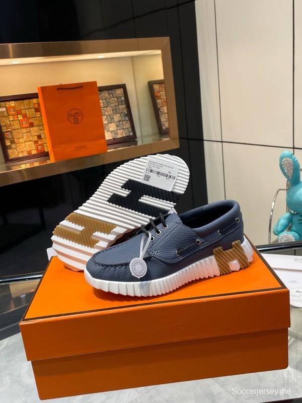 Hermès Classic Casual Sports Shoes with Exaggerated H Logo and Vibrant Colors - LY00300