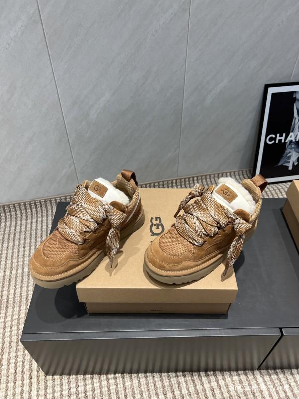 UGG Platform Sneakers Series Round Toe Thick Sole Casual Shoes - MJ00270