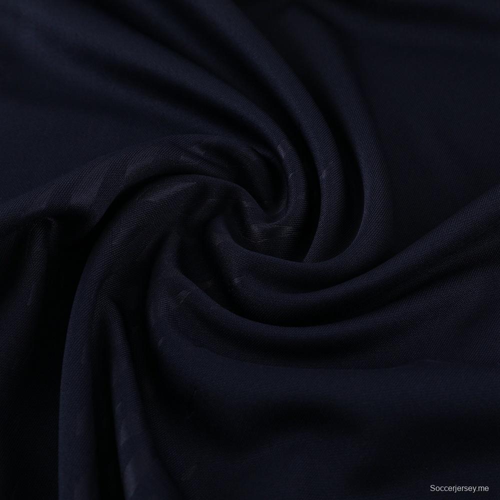 25/26 ريال مدريد جاكيت أزرق ملكي نصف سحاب أزرق + بنطلون طويل