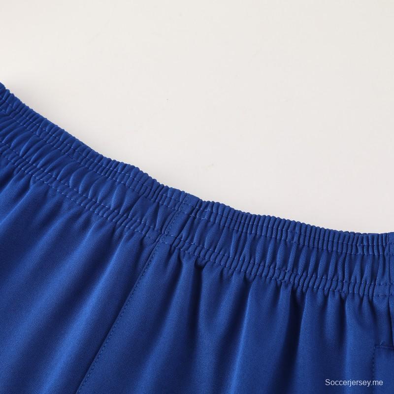 2025 هولندا 2025 أزرق كم قصير أزرق + شورت كرة قدم قصير