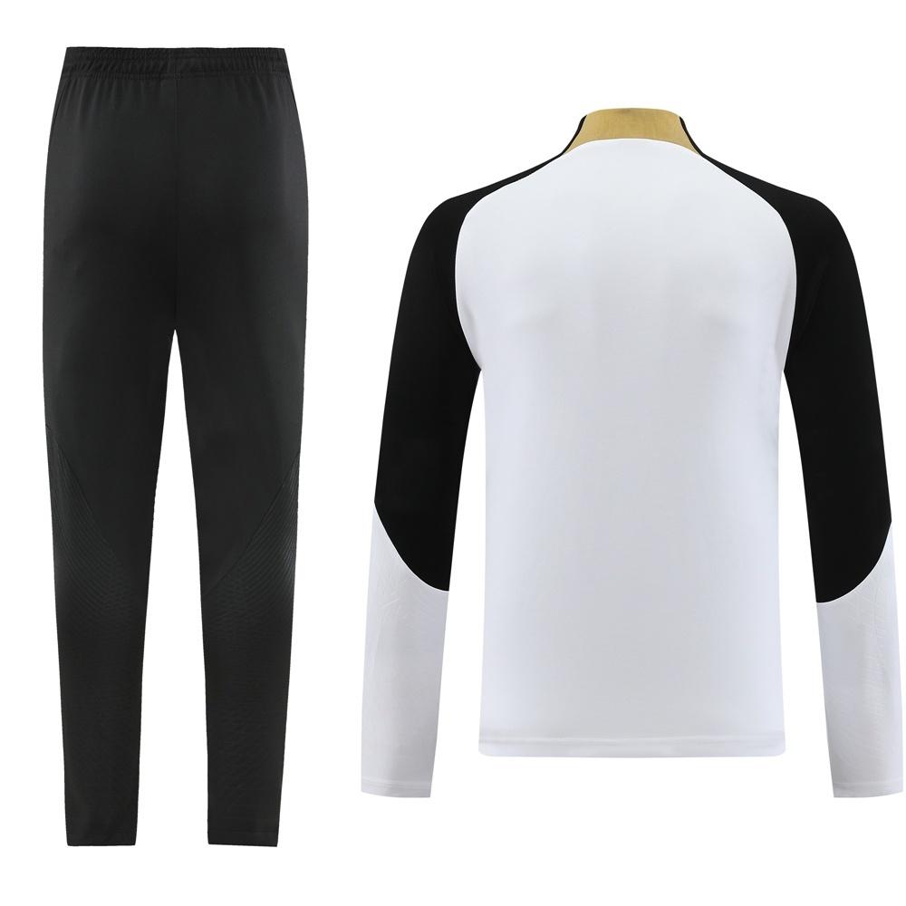 25/26 تشيلسي جاكيت تشيلسي أبيض نصف سحاب + بنطلون طويل + بنطلون طويل