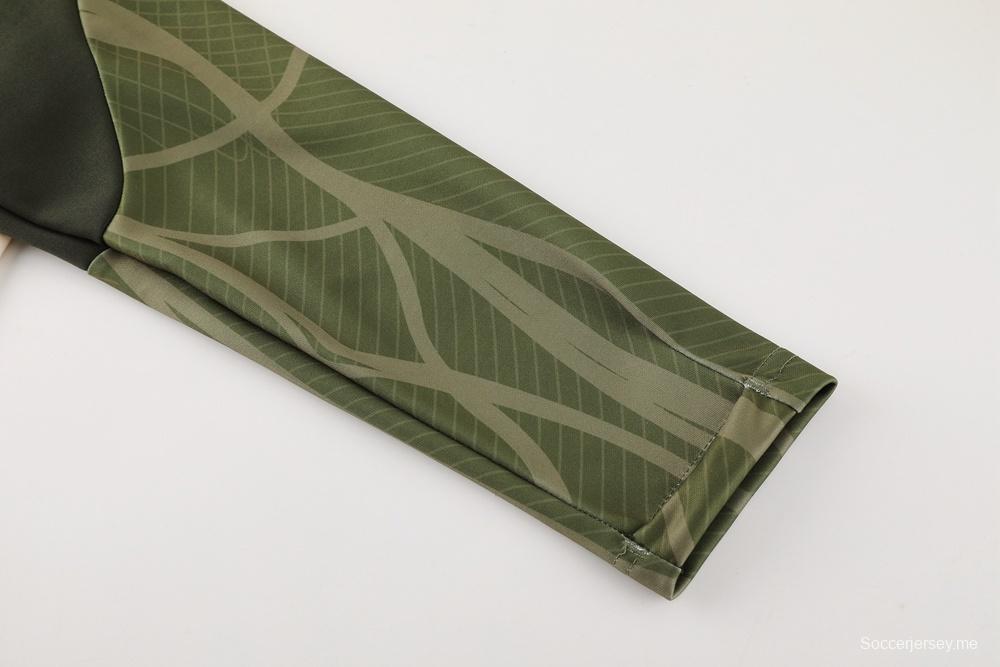 23/24 برشلونة بيج 23/24 بيج S-2XL سترة نصف سحاب + بنطال طويل